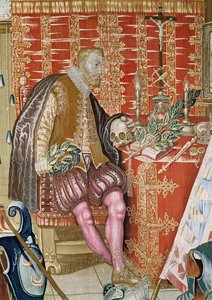 チャールズ5世のタペストリー、チャールズ5世（1500〜58年）、1630〜40年頃（詳細） 作： Flemish School
