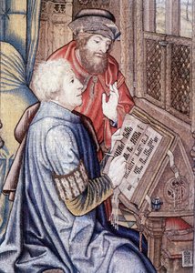 ダヴィデのカーテン（詳細）、ブリュッセル派のタペストリー（1510-1515年）からの複製。 作： Flemish School
