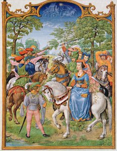 Fol 5v 5月の月：木の祭、ブレビアリウムグリマーニ、1515年 作： Flemish School