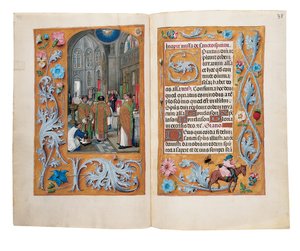 ロスチャイルド時間帳、ゲントまたはブルージュのフォリオ、1505年頃 作： Flemish School