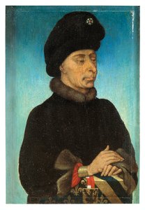 John The Fearless, duque da Borgonha (óleo no painel) 作： Flemish School