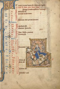 MS 14 f.5、5月：Hawking、c.1250 作： Flemish School
