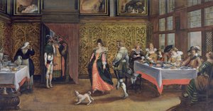 マスクされたゲスト（254068を参照） 作： Flemish School