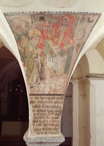 聖グレゴリーの塊、地下室の壁画 作： Flemish School
