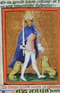 レジェンダアウレアからの世代1111ページ、ブルージュ、c.1400-10 作： Flemish School