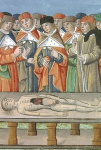 Ms Hunter 9 f.36r Dissection、De Medina Fen I. II、Avicenna（980-1037） 作： Flemish School