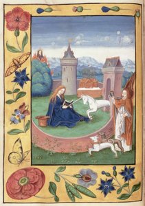 Ms McClean 99 f.11v Annunciation、c.1526 作： Flemish School