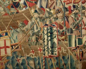 タペストリーの教区博物館 (Pastrana Parish Museum of Tapestry)。 フランダースのタペストリー。 Arzila への着陸 (Arzila、Desembarco、Arzila への着陸)。 シリーズ ポルトガル王アルフォンソ 1 世の征服 (ポルトガル王アルフォンソ 5 世の征服)。 トーナメント。 ウール 作： Flemish School
