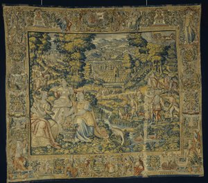 鷹狩りと冥王星とプロセルピナ、1600年頃 作： Flemish School
