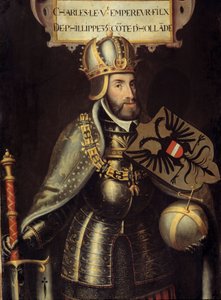 チャールズ5世の麓の肖像画 作： Flemish School