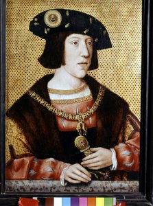ドイツ皇帝シャルル5世（1500 - 1558）の肖像。16世紀のフランドル派（油彩・キャンバス 作： Flemish School