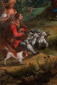 荒野でのヨハネの説教 作： Flemish School