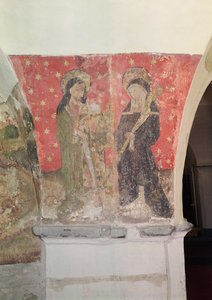 地下室の壁画、セントサイモンとセントクレア、c.1480-1540 作： Flemish School