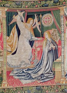 受胎告知、ブリュッセルワークショップ、1510年 作： Flemish School