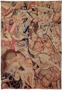 シャルルマーニュの歴史からのロンセヴォーの戦い 作： Flemish School