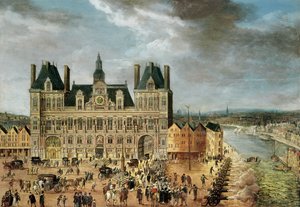 ホテルドゥヴィル、グレーヴ広場 作： Flemish School