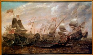無敵のアルマダ 1588年8月、スペインのアルマダがイギリス艦隊に敗北した海戦、フランドル派