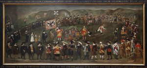 1633年、ダンケルクのサン・バルベのジャムのメンバー。フランドル地方の匿名の絵画、油彩・キャンバス 作： Flemish School