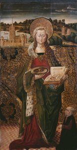 トリプティク、セントルーシー、左パネル（345909、345911も参照） 作： Flemish School