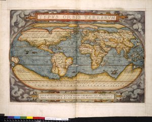 世界地図 Theatrum Orbis Terrarum アブラハム・オルテリウス作 作： Flemish School