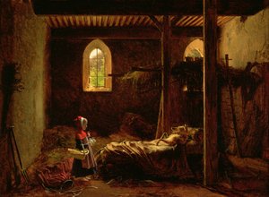 赤ずきん、1820年頃 作： Fleury François Richard