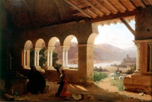 「ヴァンクルールのエルミタージュ」、1819 作： Fleury François Richard