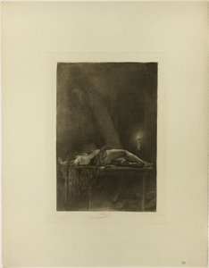 無神論者の夕食会で 作： Félicien Rops