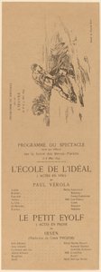 理想の学校。 リトル・エイヨルフ 作： Félicien Rops