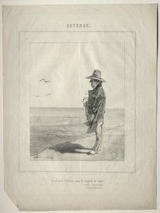 オステンド。神の視線の下でロケアンと二人きり！ 作： Félicien Rops