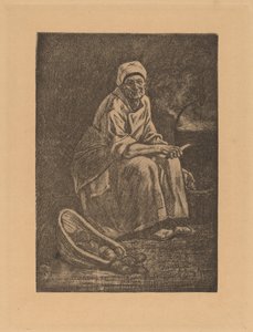 古いケイト。 作： Félicien Rops