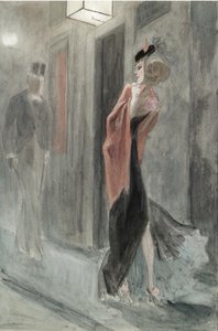 街角、朝4時パロディフーマイン 作： Félicien Rops