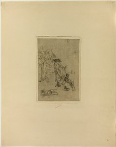 お茶を飲む 作： Félicien Rops