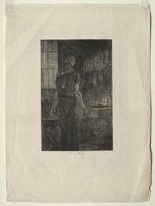 ルヴァロアペレの吊り下げc。 1880 作： Félicien Rops