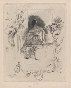 最後のマハ、19 世紀後半。 作： Félicien Rops