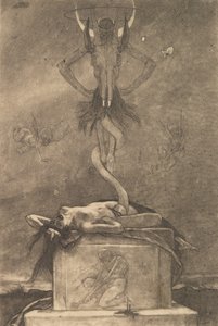 サタニック・ワンズからのサクリファイス、ca。 1882年頃。 1882年。