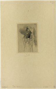 若いブルトン女性 作： Félicien Rops