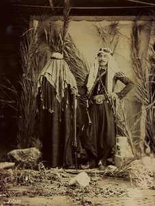 アルバムDamas et Baalbek：伝統的な服を着たシリアのカップル