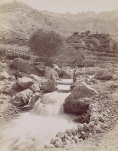 コース デュ カディシャ、モンテ リスボン、1860 年代から 80 年代にかけて印刷。 1870年。 作： Félix Bonfils