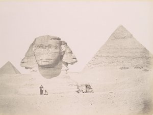 Pyramides et le Sphinx、1860 年代から 70 年代にかけて印刷。 1870年。 作： Félix Bonfils