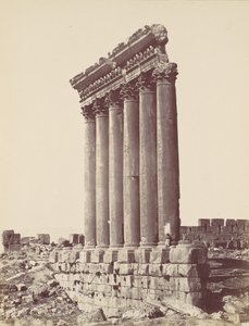 バールベックの太陽の神殿、カリフォルニア州。 1870年。 作： Félix Bonfils