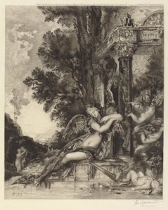 女神の不和 [La Discord] 作： Félix Bracquemond, after Gustave Moreau