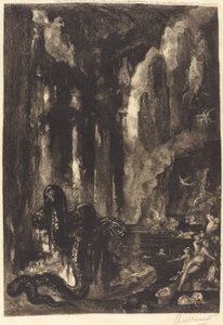 無題 (モーグルの夢?) 作： Félix Bracquemond after Gustave Moreau