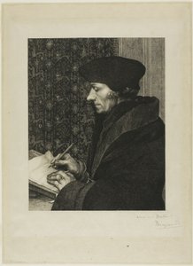 エラスムス 作： Félix Henri Bracquemond