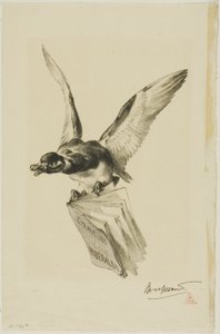 19世紀の彫刻家のための扉絵 作： Félix Henri Bracquemond