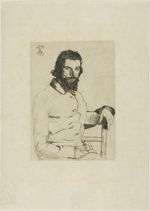 メリヨンの肖像 作： Félix Henri Bracquemond