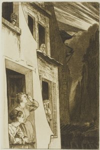 日蝕 作： Félix Henri Bracquemond