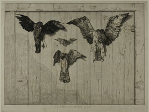 ドア上部 作： Félix Henri Bracquemond