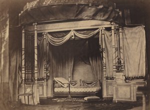 1855年のパリ万国博覧会の寝室の展示 作： Félix Jacques Antoine Moulin