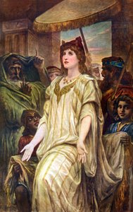 彼女の人々のために訴えるエステル、1926年。 作： Félix Joseph Barrias
