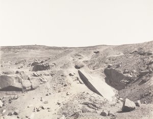 Aswan Syene、Granite Quarries - Old Extraction System、1851-52、印刷 1853-54。